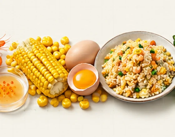 黄色食材拼贴